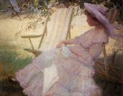 Palmer, Pauline Thoughtful Interlude Sweden oil painting artist